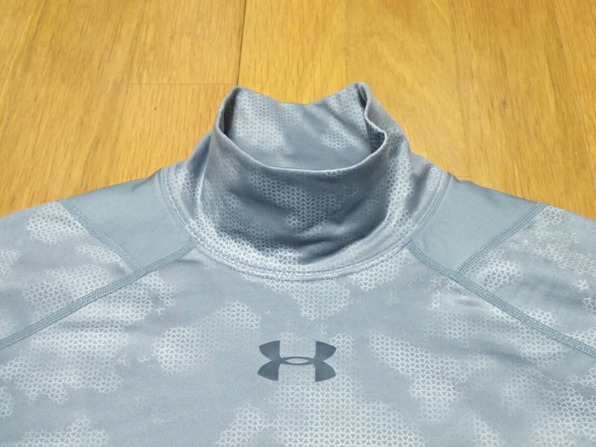 ☆UNDER ARMOUR　☆アンダーアーマー　☆トレーニングウエア　☆ゴルフ　☆インナーウエア　☆モックネックプルオーバー　☆グレー　☆M_画像5
