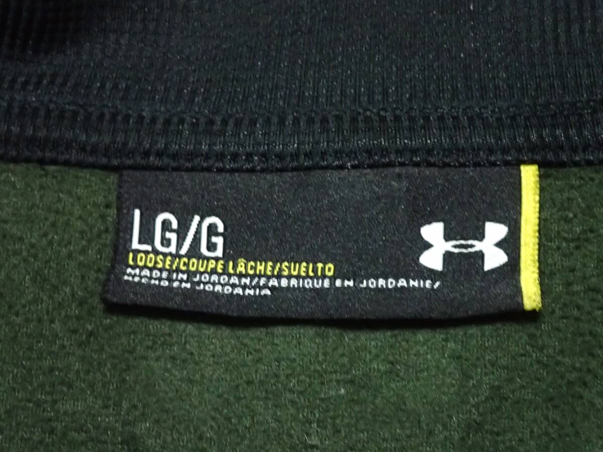 ☆UNDER ARMOUR　☆アンダーアーマー　☆スポーツウエア　☆ゴルフウエア　☆秋冬用　☆ハーフジッププルオーバー　☆カーキ　☆メンズ☆L_画像10