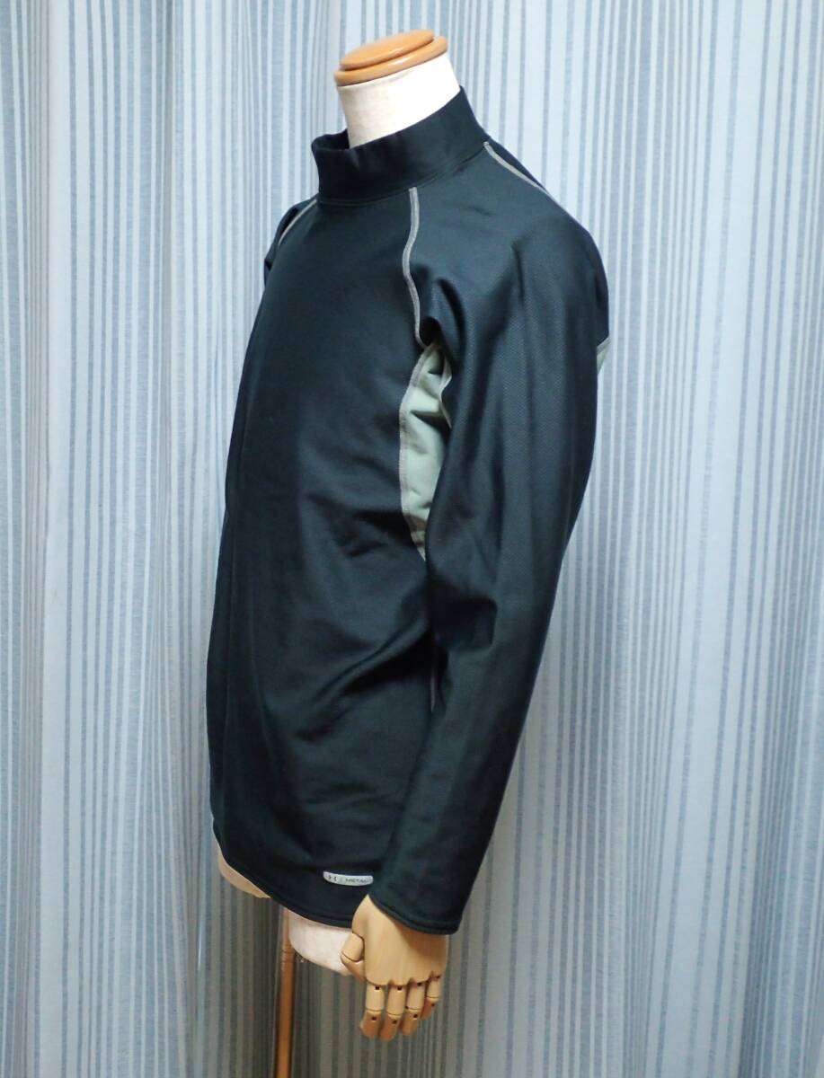 ☆UNDER ARMOUR ☆アンダーアーマー ☆スポーツウエア ☆秋冬用 ☆ラグラン袖 ☆モックネックプルオーバー ☆グリーン ☆大寸☆3XL _画像3