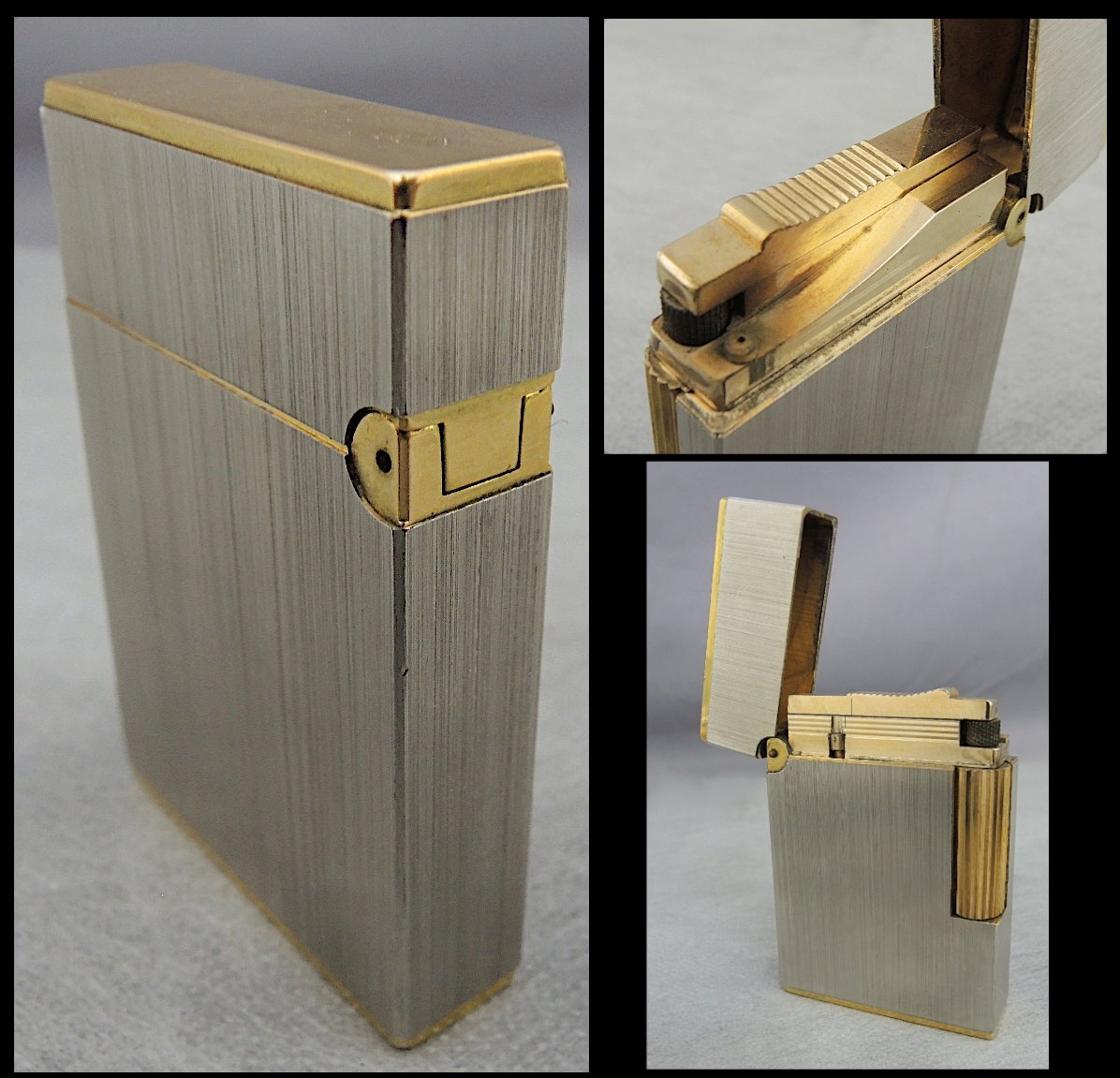 S.T.Dupont GATSBY デュポン ギャッツビー コンビ ガスライター MADE IN FRANCE 着火確認済 中古 現状お渡し 要オーバーホール_画像9