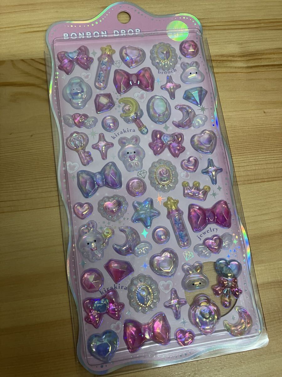 未開封 BONBON DROP ボンボンドロップシール 6枚セット クーリア シャーベット ちゅるキラ ミニ _画像5