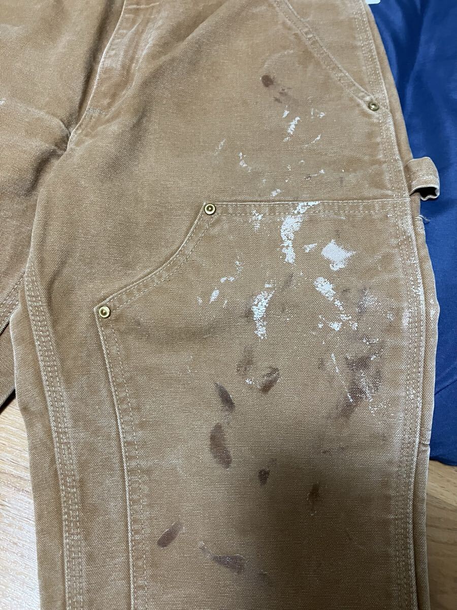 カーハート ダブルニー Carhartt ペインターパンツ ワークパンツ ダック ブラウン パンツ ヴィンテージ USA_画像3