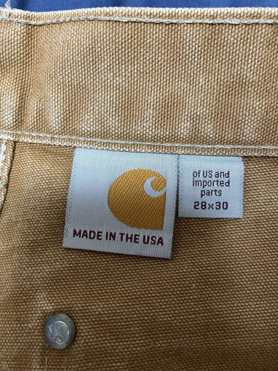 カーハート ダブルニー Carhartt ペインターパンツ ワークパンツ ダック ブラウン パンツ ヴィンテージ USA_画像7