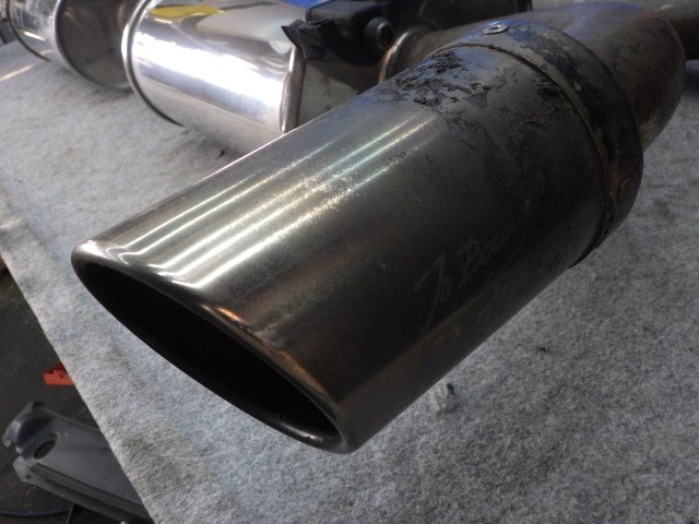 【E】R-magic Rマジック ステンレス リアマフラー リアピース 中間パイプ 左右二本出し チタン風テールエンド SE3P RX-8 RX8 マツダ 社外品_画像4