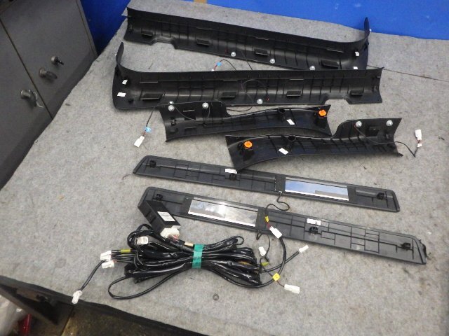 【C】 フーガ HYBRID 日産純正OP オプション イルミ イルミネーション スカッフプレート HY51 LED B64D0-CU000-17_画像10