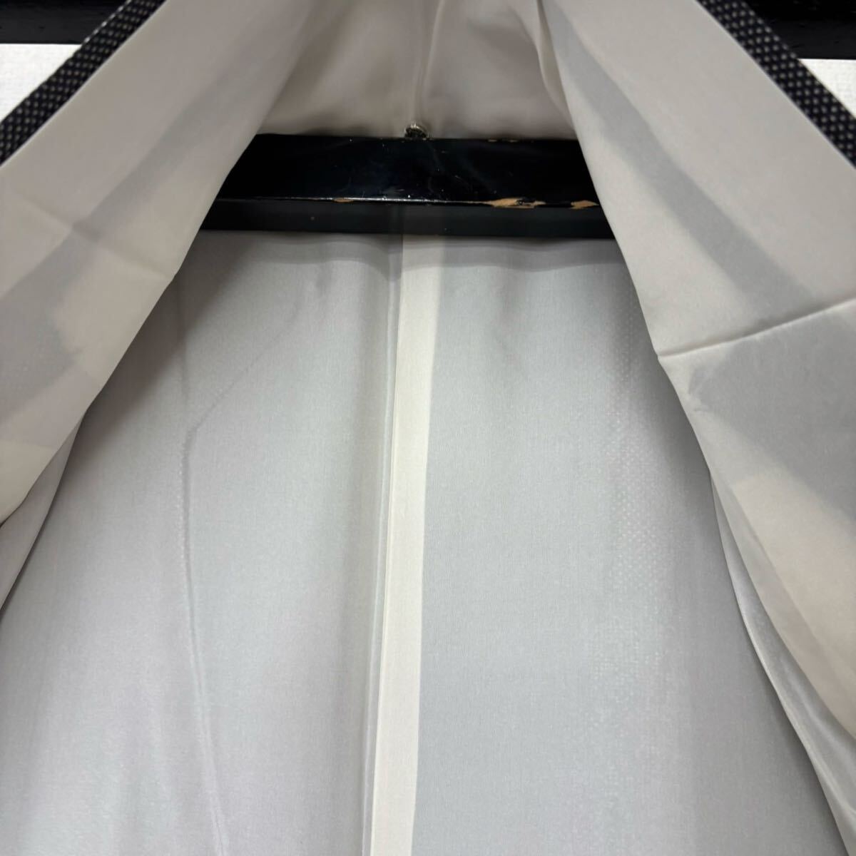 本場大島紬 正絹 縦横絣 飛び柄の美しい花 着物 F-1141の画像5