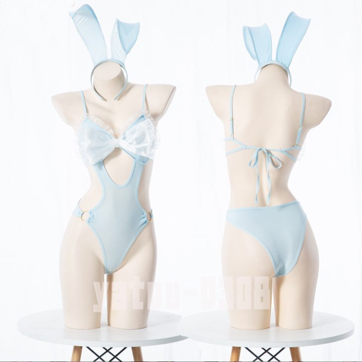 H852 コスプレウェア バニーガール 過激デザイン ハイレグレオタード ウサギ耳 セクシーランジェリー ナイトウェア_画像8