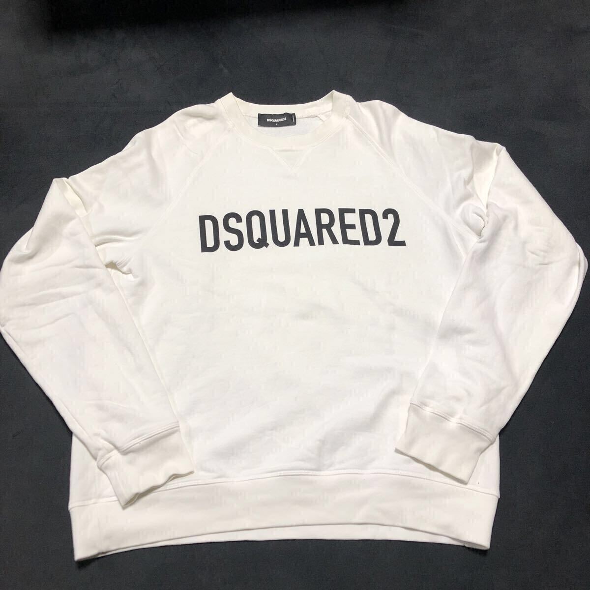 DSQUARED2 ディースクエアード スウェット トレーナー 長袖 ロゴプリント　L 正規品_画像1