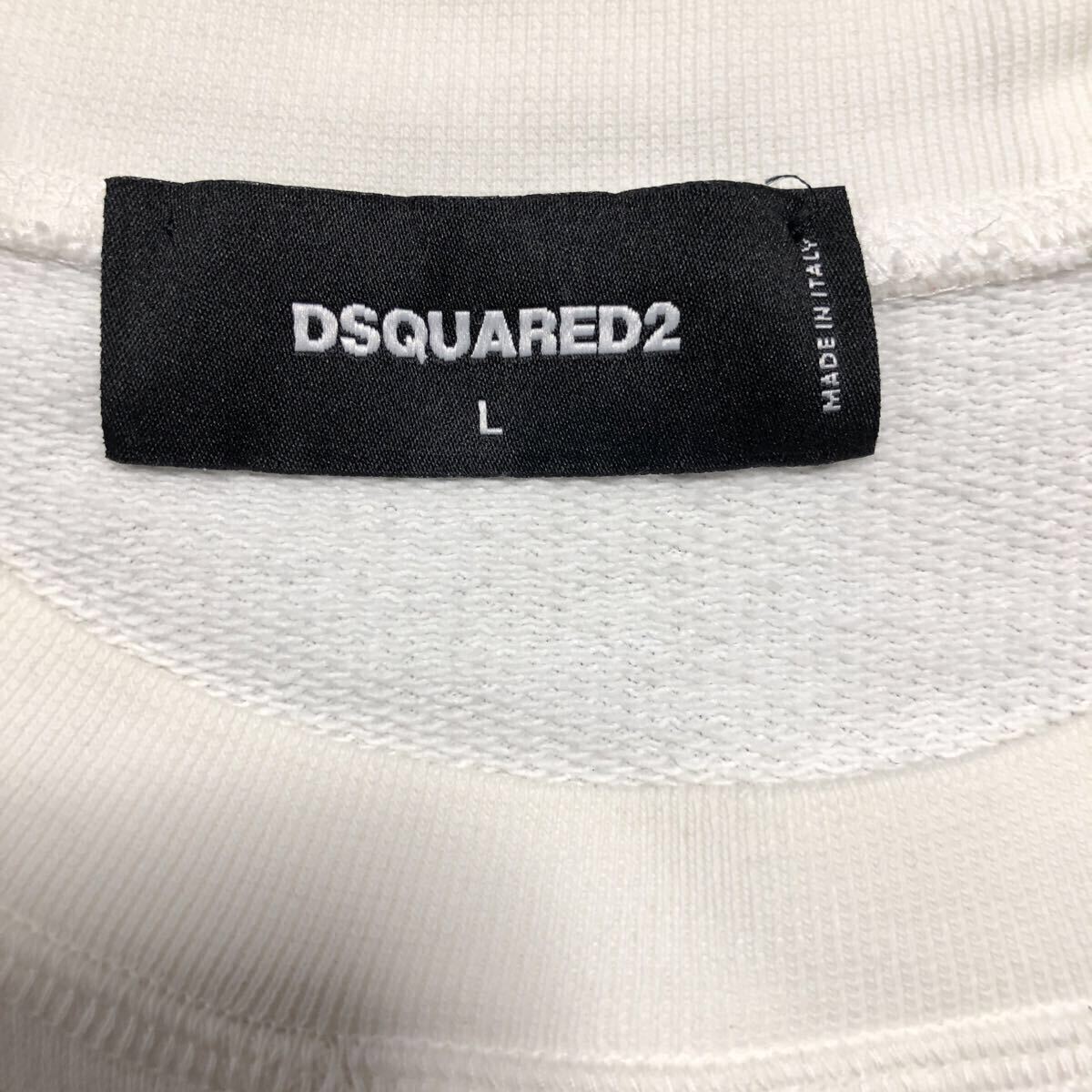 DSQUARED2 ディースクエアード スウェット トレーナー 長袖 ロゴプリント　L 正規品_画像3