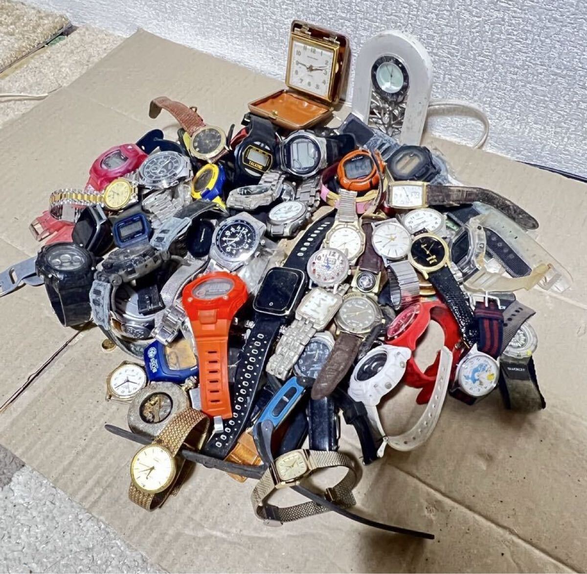  Junk часы продажа комплектом. SEIKO CASIO наручные часы SEIKO 89 деталь 