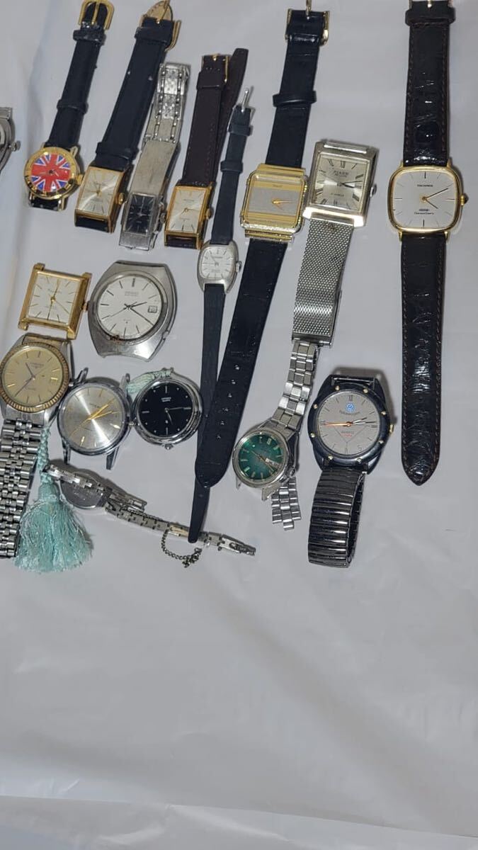  Junk часы продажа комплектом. SEIKO CASIO LOGINES CITIZEN наручные часы 4 цельный 