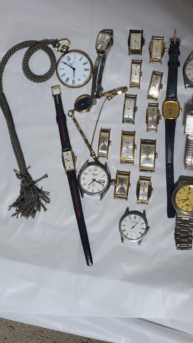  Junk часы продажа комплектом. SEIKO CASIO LOGINES CITIZEN наручные часы 4 цельный 