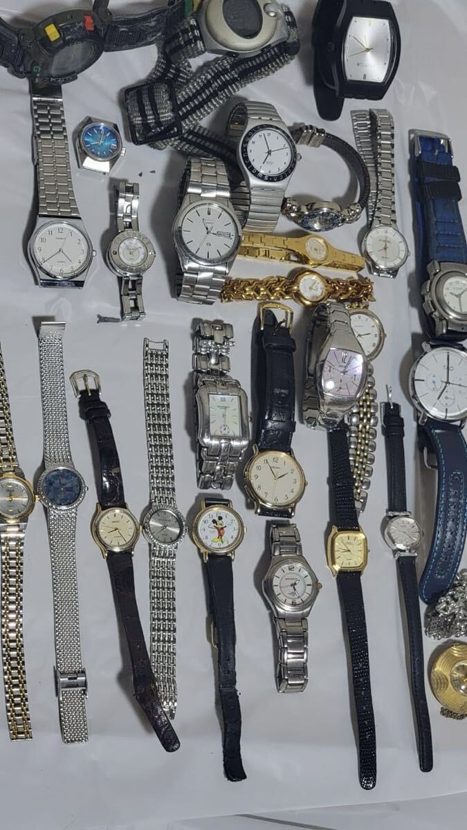  Junk часы продажа комплектом. SEIKO CASIO наручные часы 3 цельный 