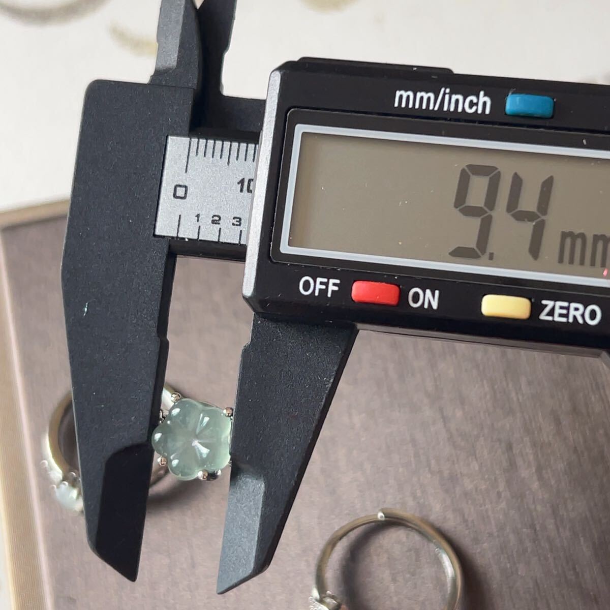 まとめ◇ジェイド(本翡翠)◇指輪◇リング3点セット◇翡翠・ヒスイ◇高品質◇天然石◇パワーストーン◇巾着袋付◇プレゼント035S111005_画像4