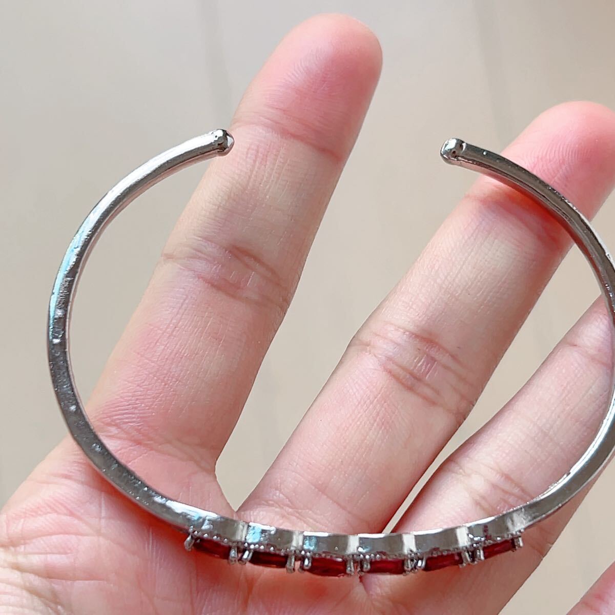 ◇ガーネット(柘榴石)◇バングル◇パワーストーン◇天然石◇巾着袋付き◇プレゼントにも 041G112015_画像7