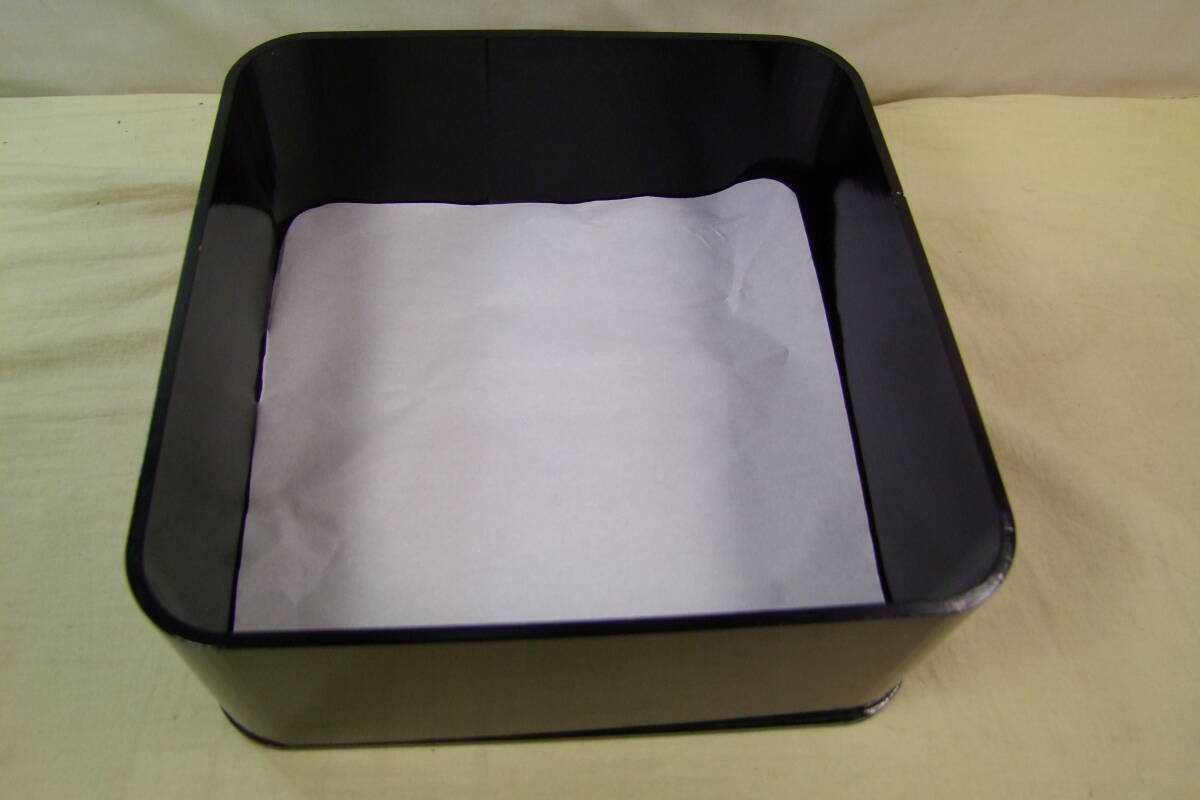 茶道具　黒漆塗　炭斗箱_画像2