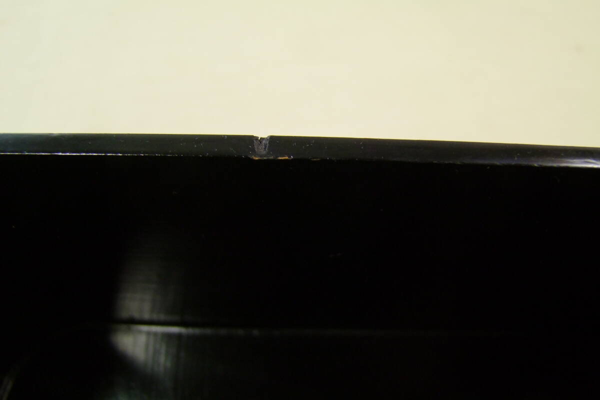 茶道具　黒漆塗　炭斗箱_画像7