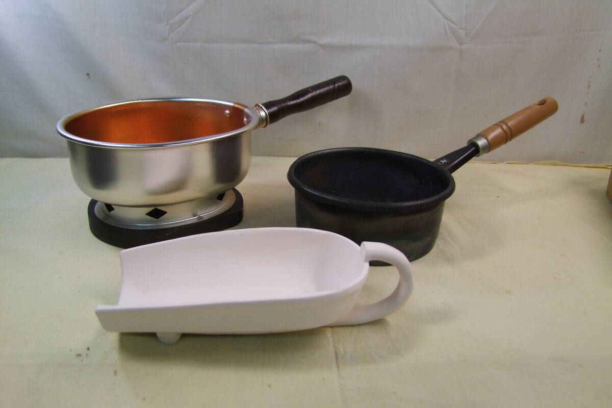 茶道具　台付十能　火起こし　火斗_画像1