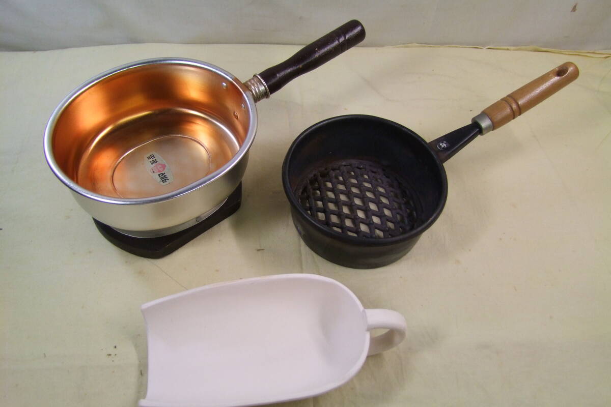 茶道具　台付十能　火起こし　火斗_画像2