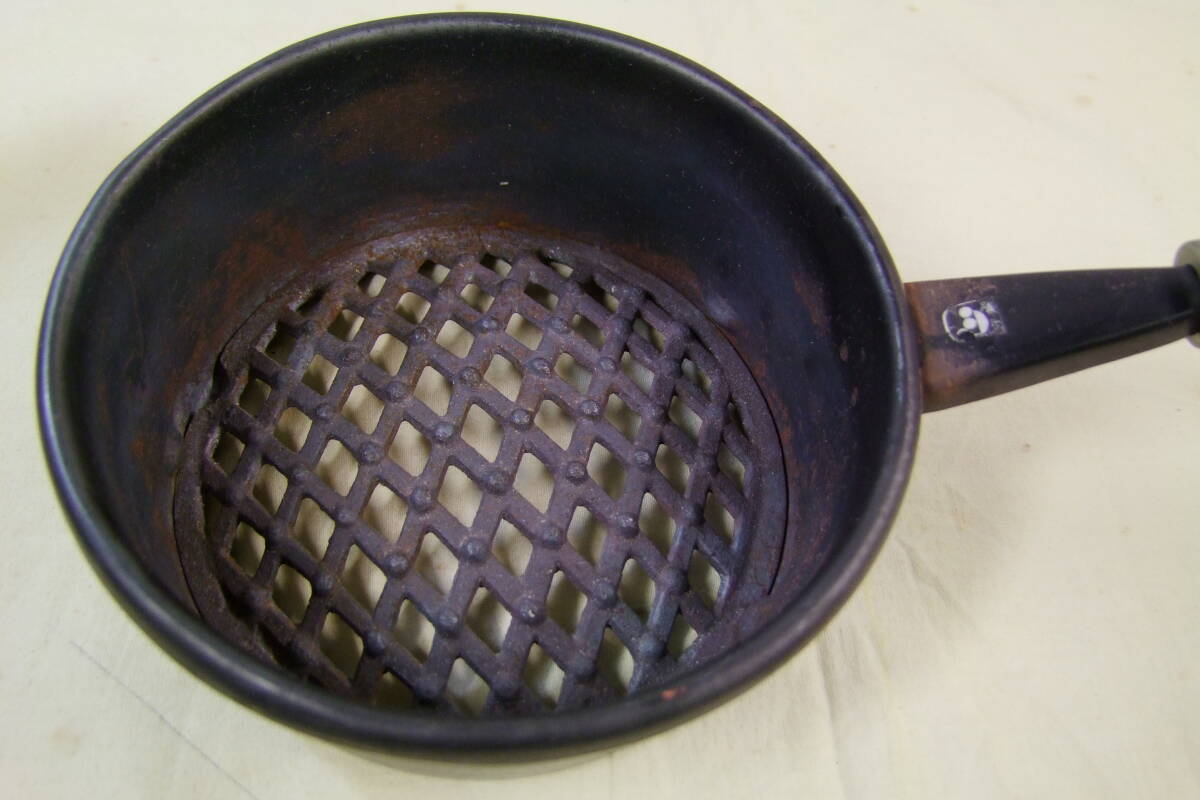 茶道具　台付十能　火起こし　火斗_画像5