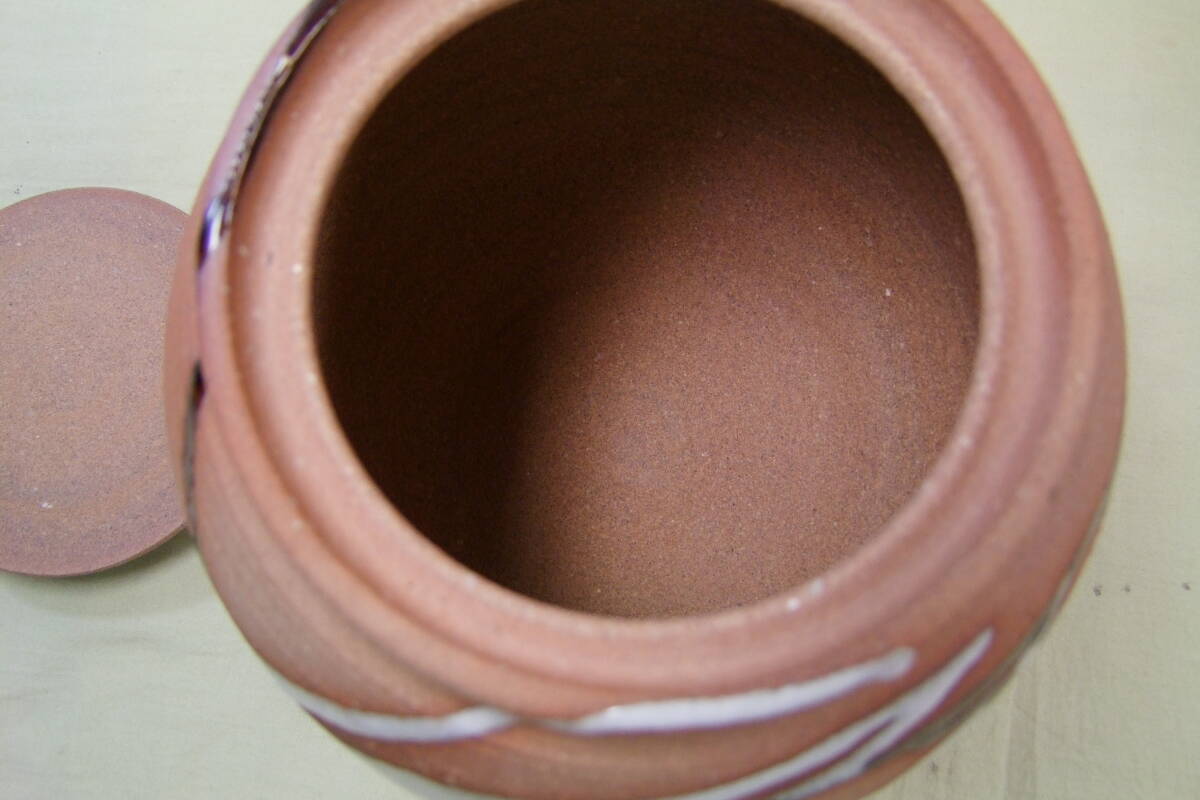 茶道具　西尾香舟作　唐津釉　水指　共箱_画像5