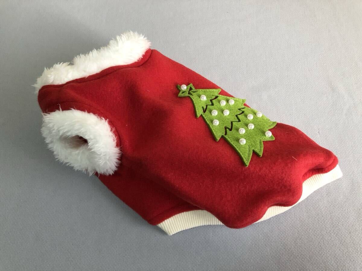 ◇胴34◇Xmas◇ツリー＆ビーズ◇フリースタンク_画像3