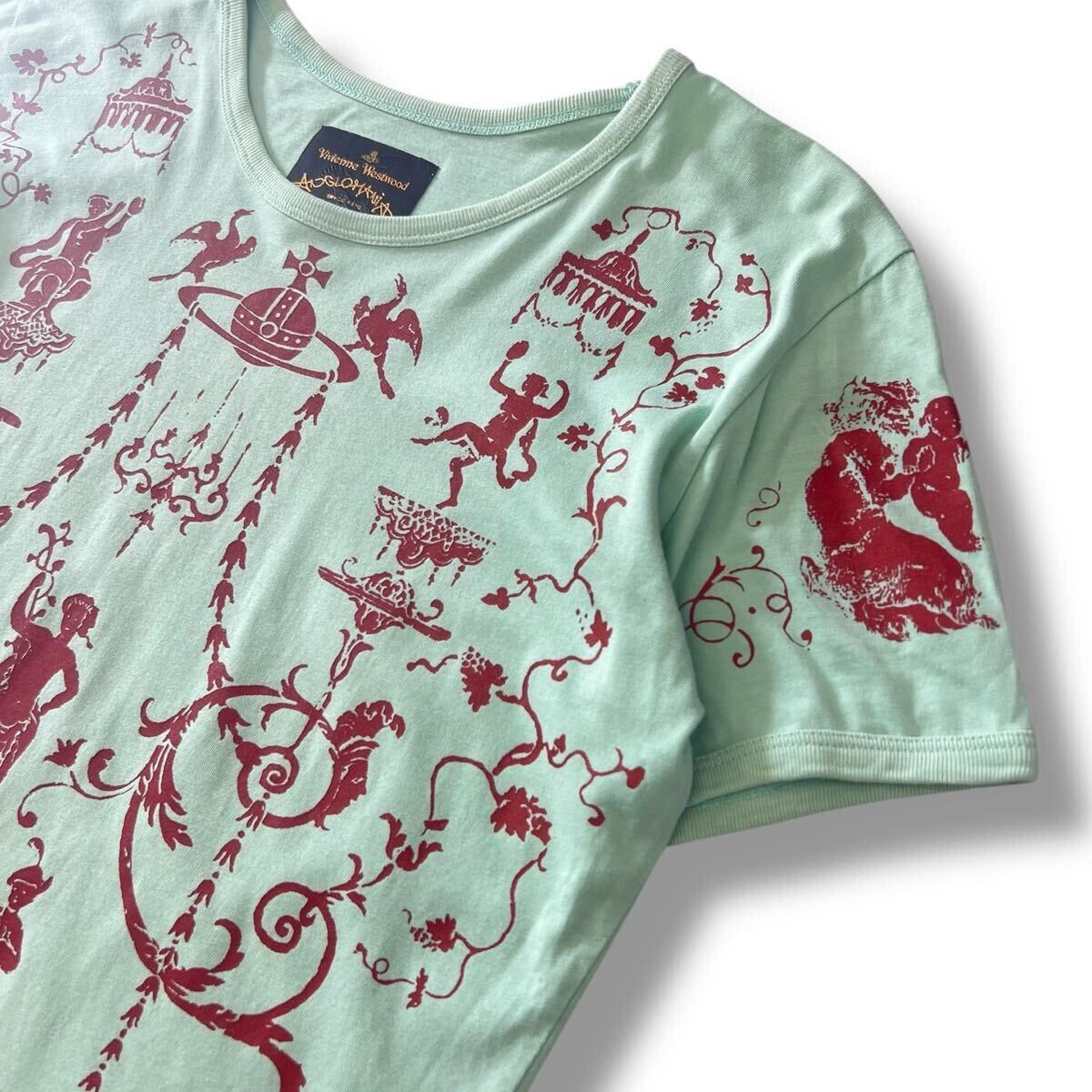 vivienne westwood anglomania red label TEE - shirt 半袖 cut & sewing label collection archive vintage Italy grunge punk 80s 90s_画像3