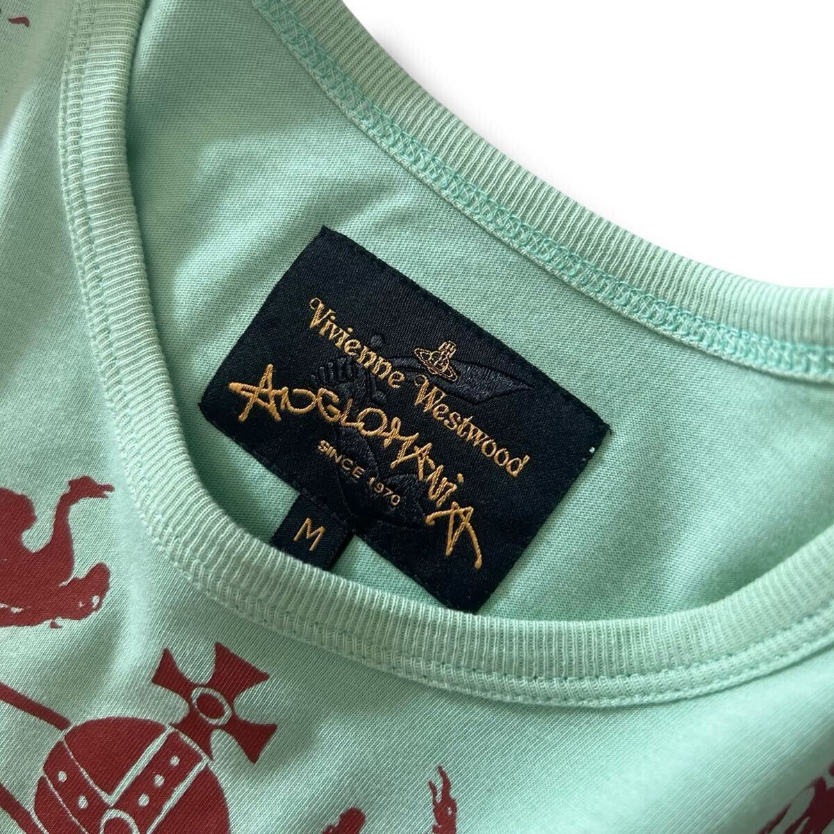 vivienne westwood anglomania red label TEE - shirt 半袖 cut & sewing label collection archive vintage Italy grunge punk 80s 90s_画像4