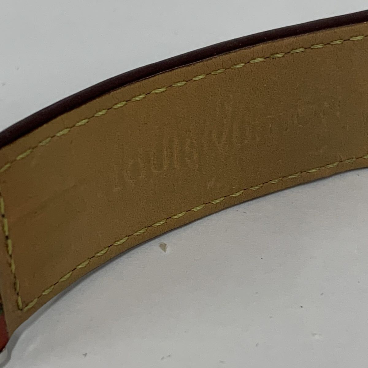 訳あり ルイ・ヴィトンタンブール レオパード柄レザー製替えストラップ LOUIS VUITTON ストラップ替え 一部パーツ欠損 現状品 カ4_画像5