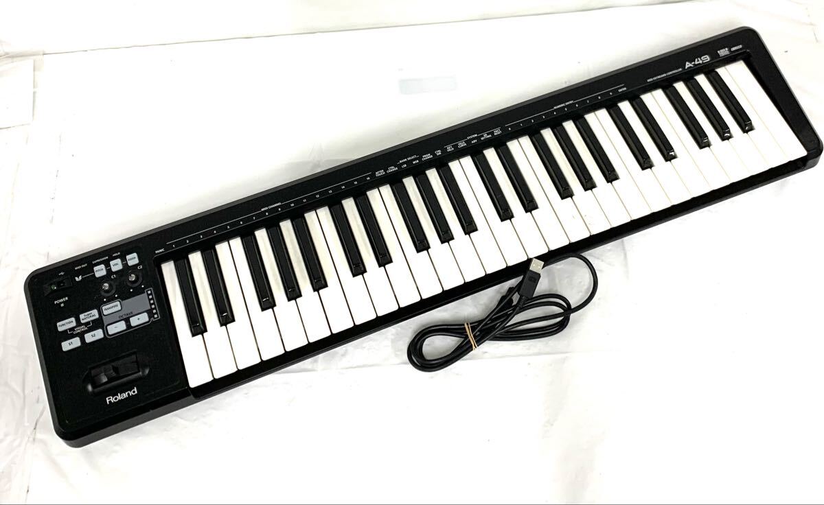 動作未確認 現状品 Roland A-49-BK キーボードコントローラー ローランド o15_画像1