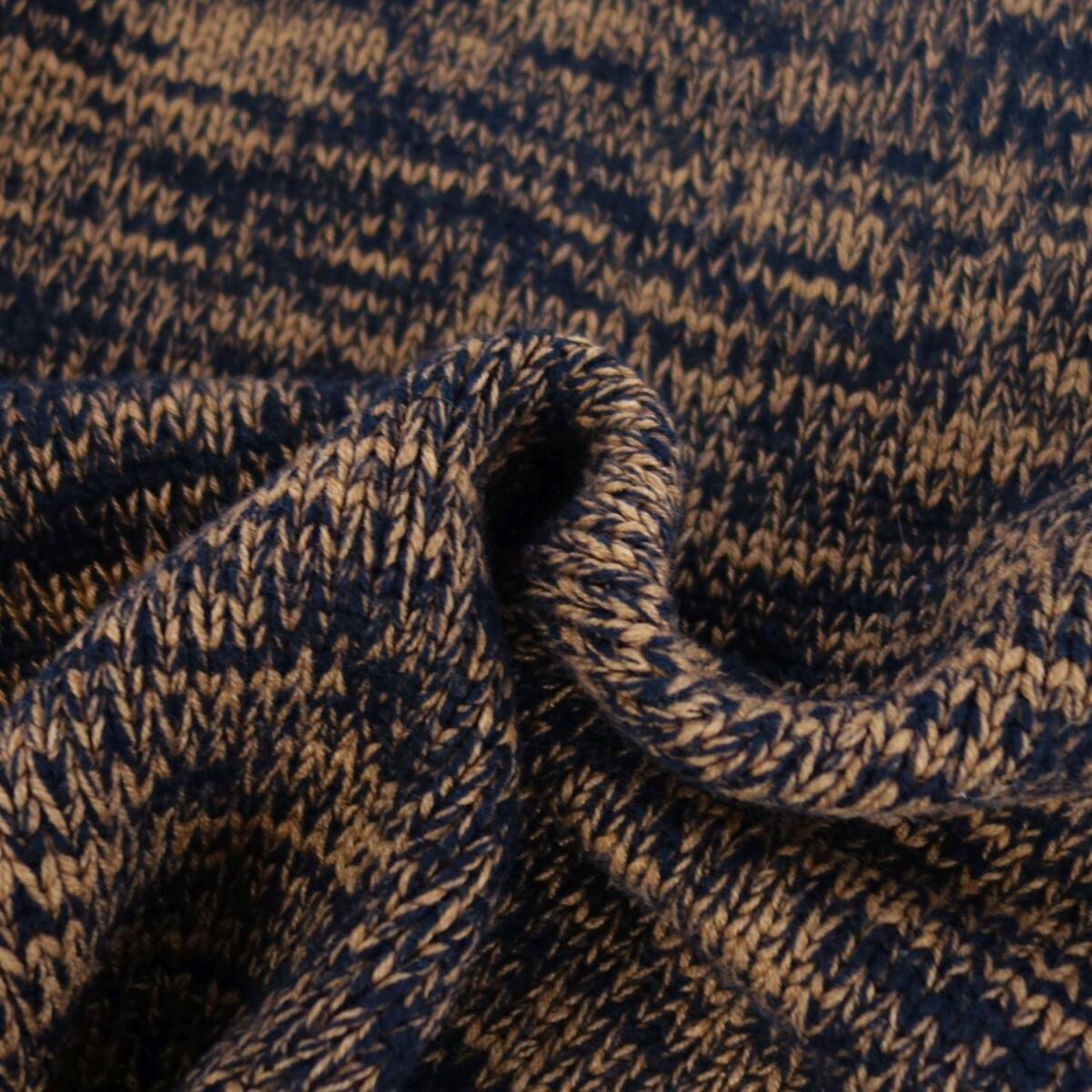 美品 ロエベ LOEWE ニット セーター ロングスリーブ 長袖 カシミヤ ウール トップス メンズ イタリア製 S ブラウン ce10ed-rm20e34253_画像4