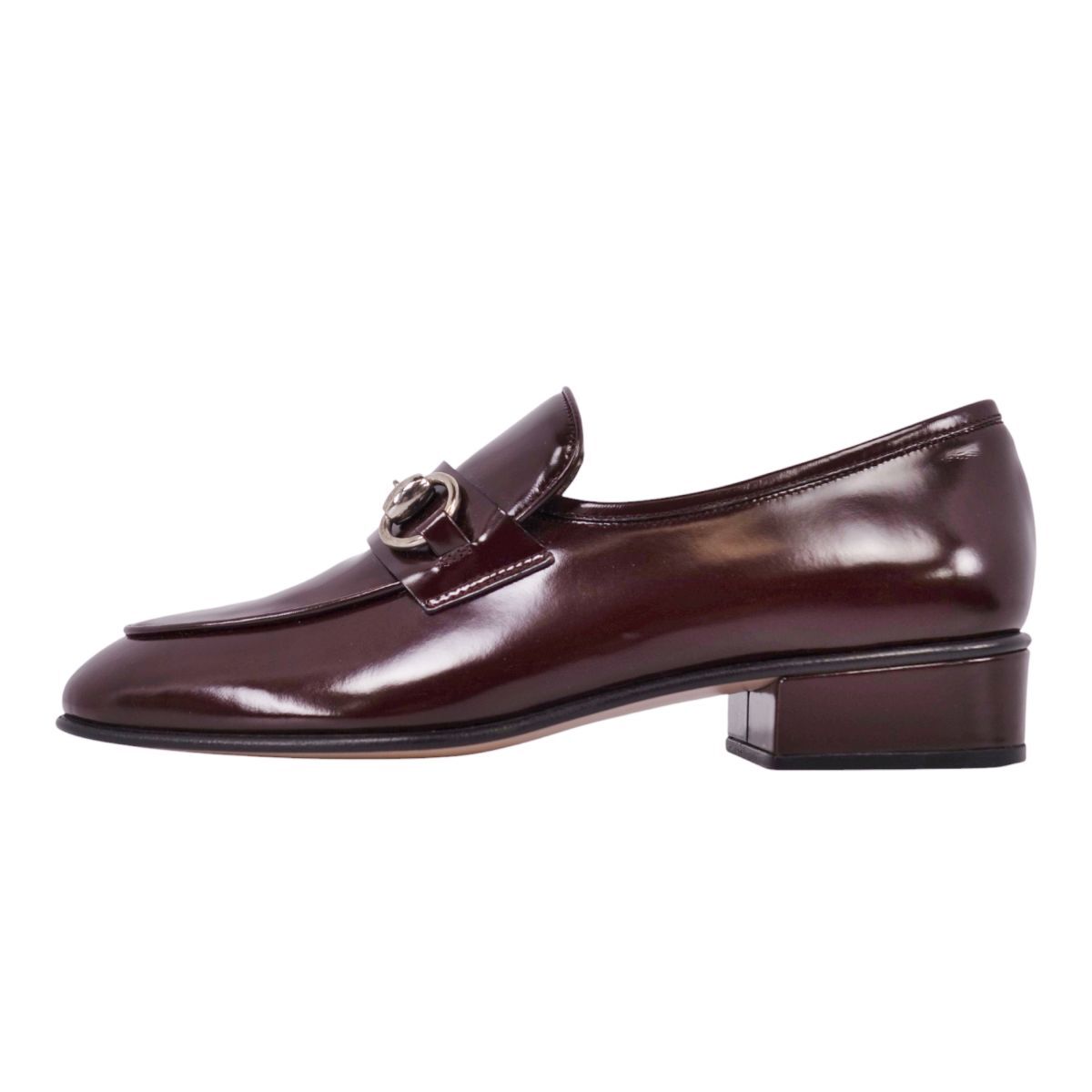 未使用 グッチ GUCCI ローファー モカシン ホースビット レザー イタリア製 シューズ レディース 36C(23cm相当) 茶色 ce11ms-rm20r07863_画像6