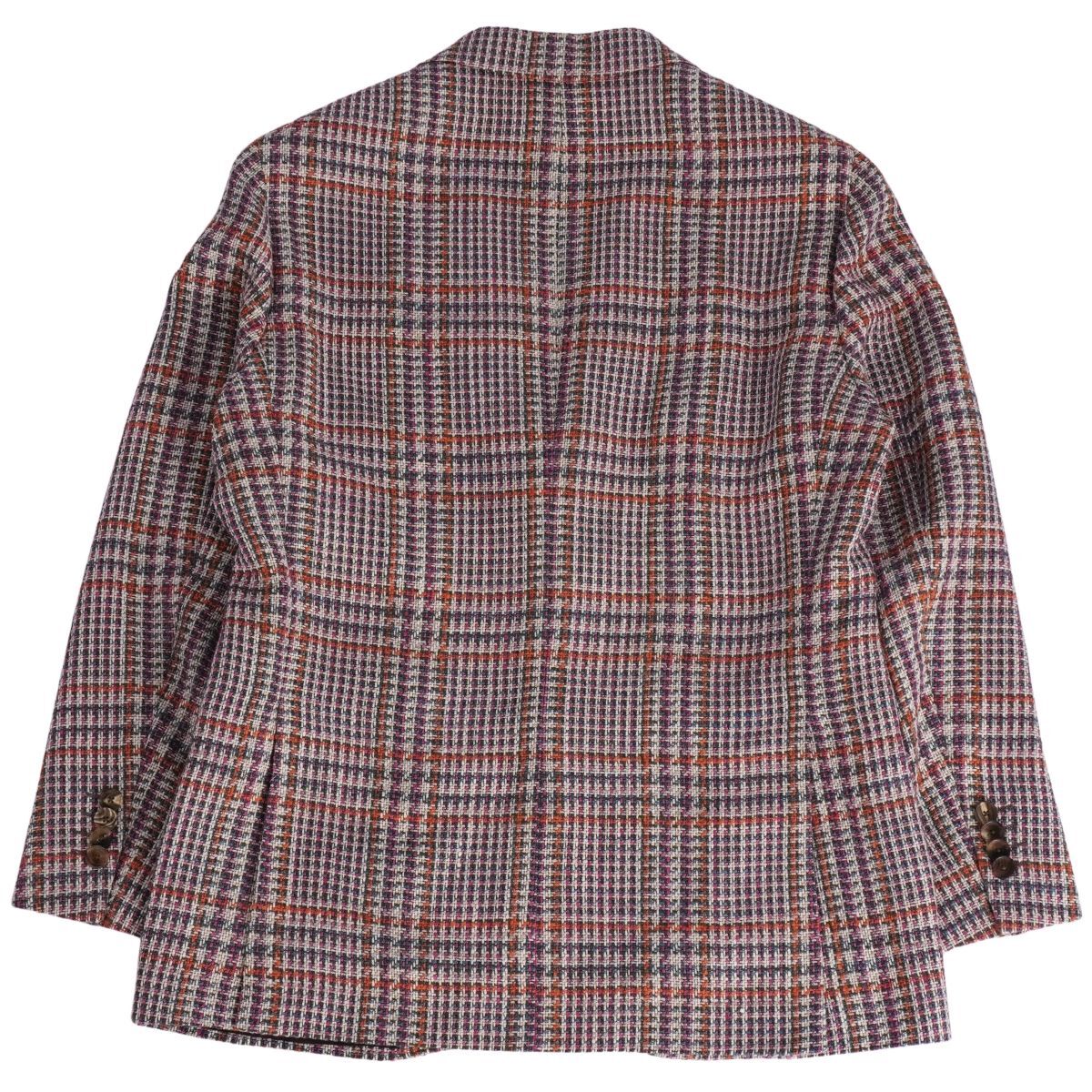極美品 エトロ ETRO ジャケット テーラード ミックスツイード シルク ウール アウター メンズ 50(M相当) マルチカラー ce11or-rm10e34525_画像4