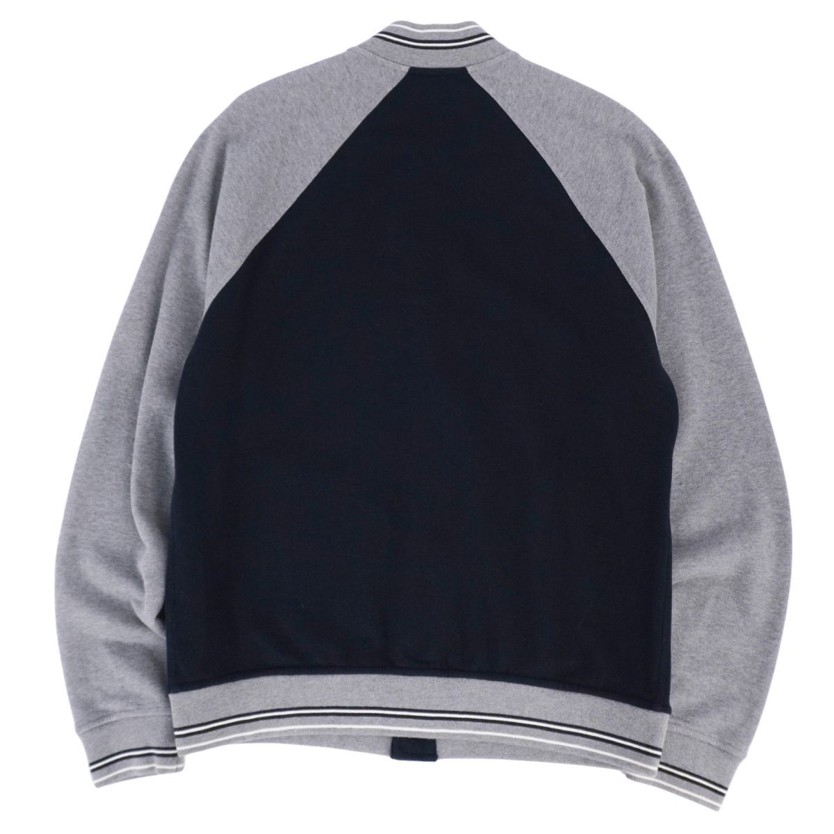 美品 エルメス HERMES テディ ジャケット ブルゾン 20SS スウェット セリエボタン アウター メンズ M グレー/ネイビー ce11ol-rm20e34584_画像4