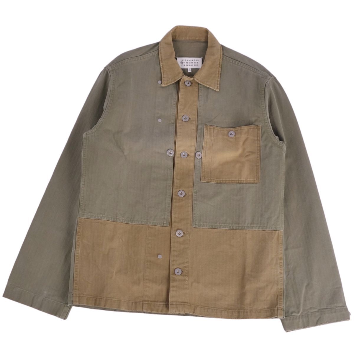 美品 メゾンマルジェラ Maison Margiela ジャケット 16AW REPLICA ミリタリージャケット メンズ 38 カーキ ce09ds-rm10e33596_画像1