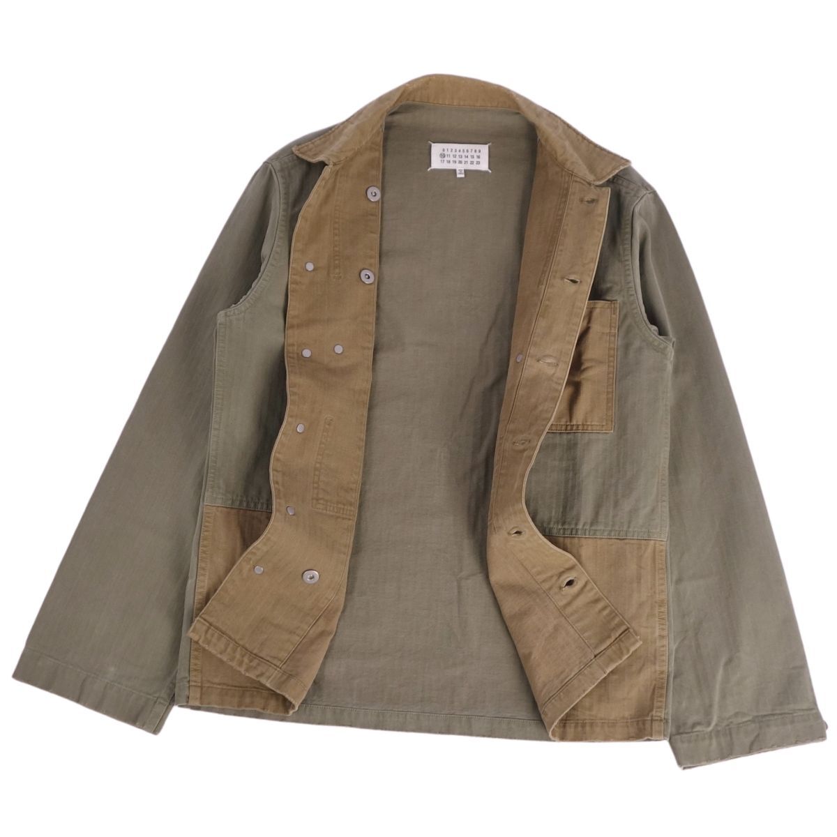 美品 メゾンマルジェラ Maison Margiela ジャケット 16AW REPLICA ミリタリージャケット メンズ 38 カーキ ce09ds-rm10e33596_画像2