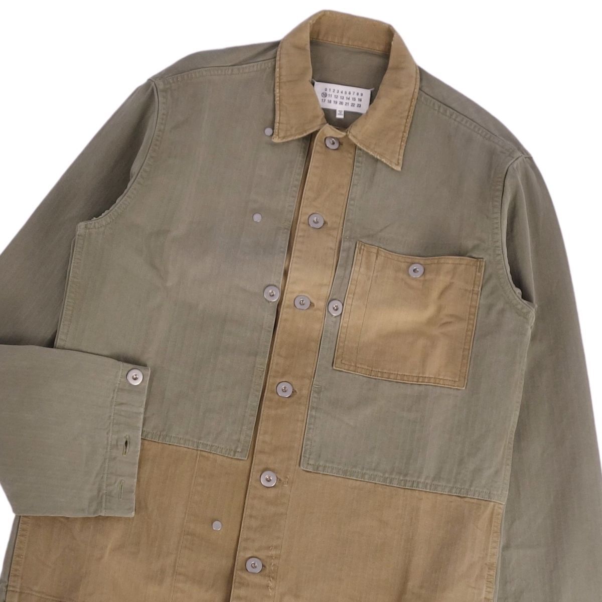 美品 メゾンマルジェラ Maison Margiela ジャケット 16AW REPLICA ミリタリージャケット メンズ 38 カーキ ce09ds-rm10e33596_画像3