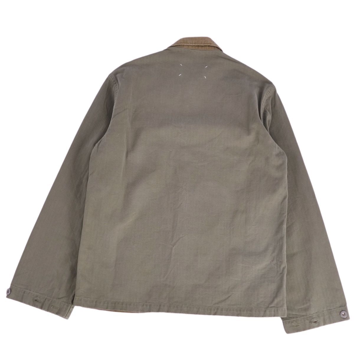 美品 メゾンマルジェラ Maison Margiela ジャケット 16AW REPLICA ミリタリージャケット メンズ 38 カーキ ce09ds-rm10e33596_画像4