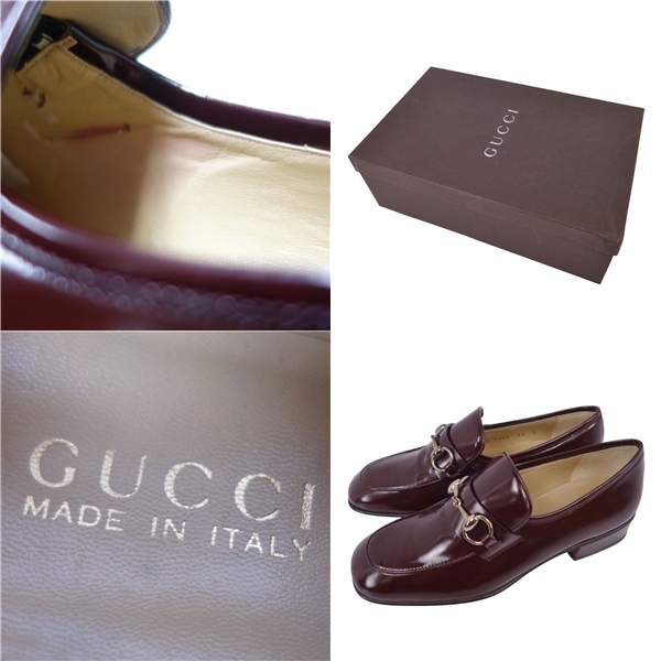 未使用 グッチ GUCCI ローファー モカシン ホースビット レザー イタリア製 シューズ レディース 36C(23cm相当) 茶色 ce11ms-rm20r07863_画像9