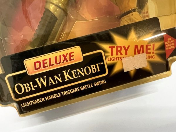【丸-2455】◆［Hasbro］スターウォーズ エピソード1　デラックスフィギュア　オビーワンケノービ◆STARWARS◆※未開封長期保管品●KT_画像3