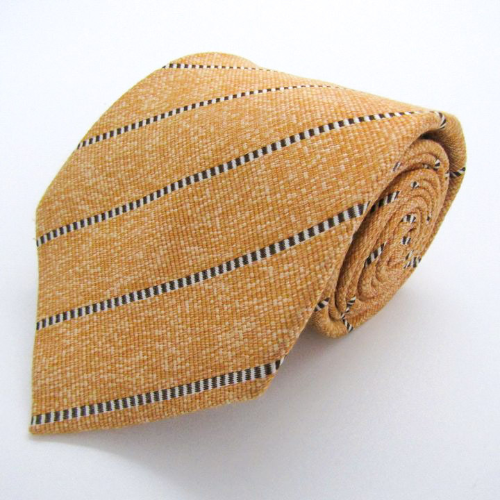  paul (pole) Stuart бренд галстук полоса рисунок шелк PO мужской orange PAUL STUART