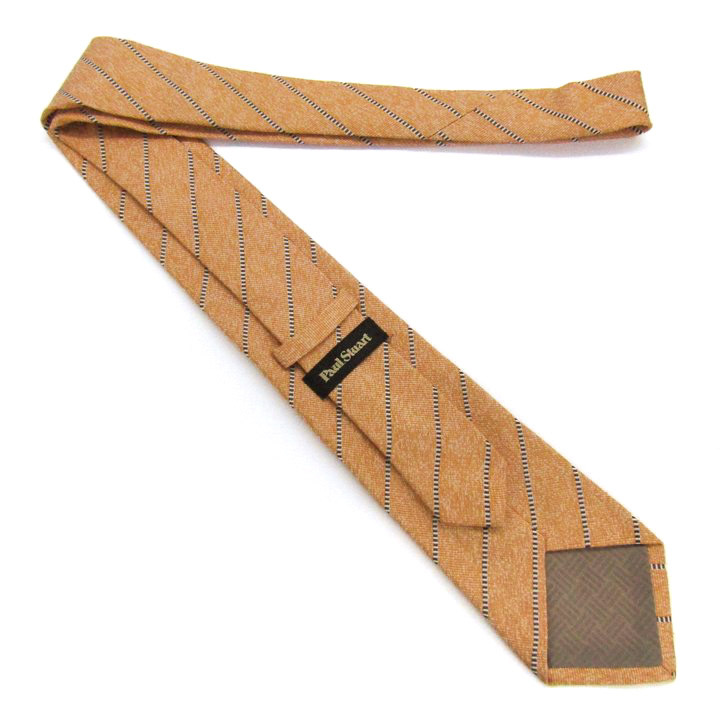  paul (pole) Stuart бренд галстук полоса рисунок шелк PO мужской orange PAUL STUART