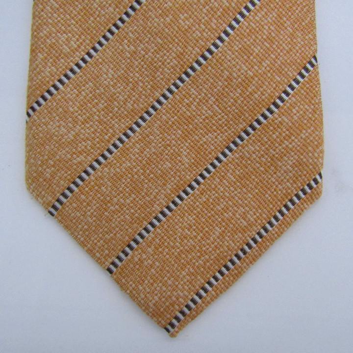  paul (pole) Stuart бренд галстук полоса рисунок шелк PO мужской orange PAUL STUART