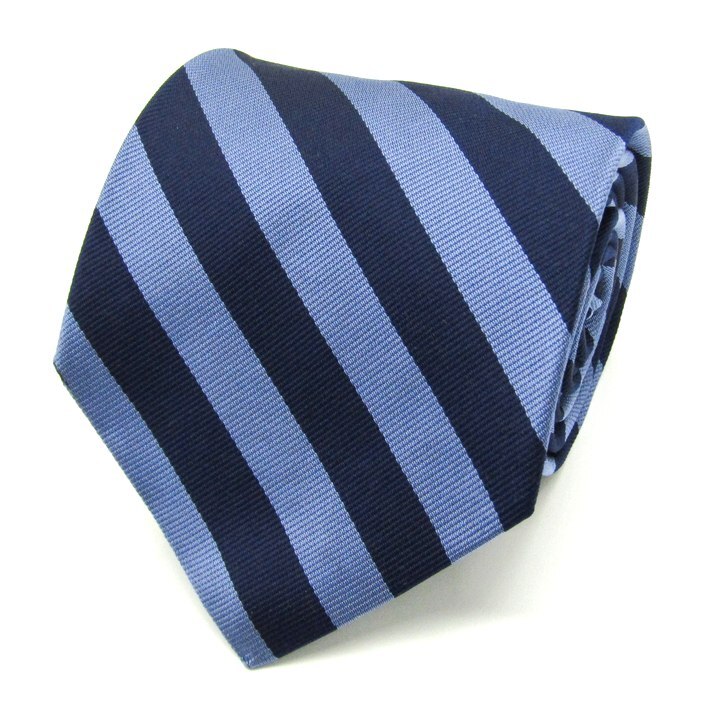 ブルックスブラザーズメーカーズ ブランド ネクタイ ストライプ柄 シルク USA製 PO メンズ ブルー BROOKS BROTHERS MAKERS_画像1