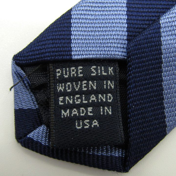 ブルックスブラザーズメーカーズ ブランド ネクタイ ストライプ柄 シルク USA製 PO メンズ ブルー BROOKS BROTHERS MAKERS_画像5