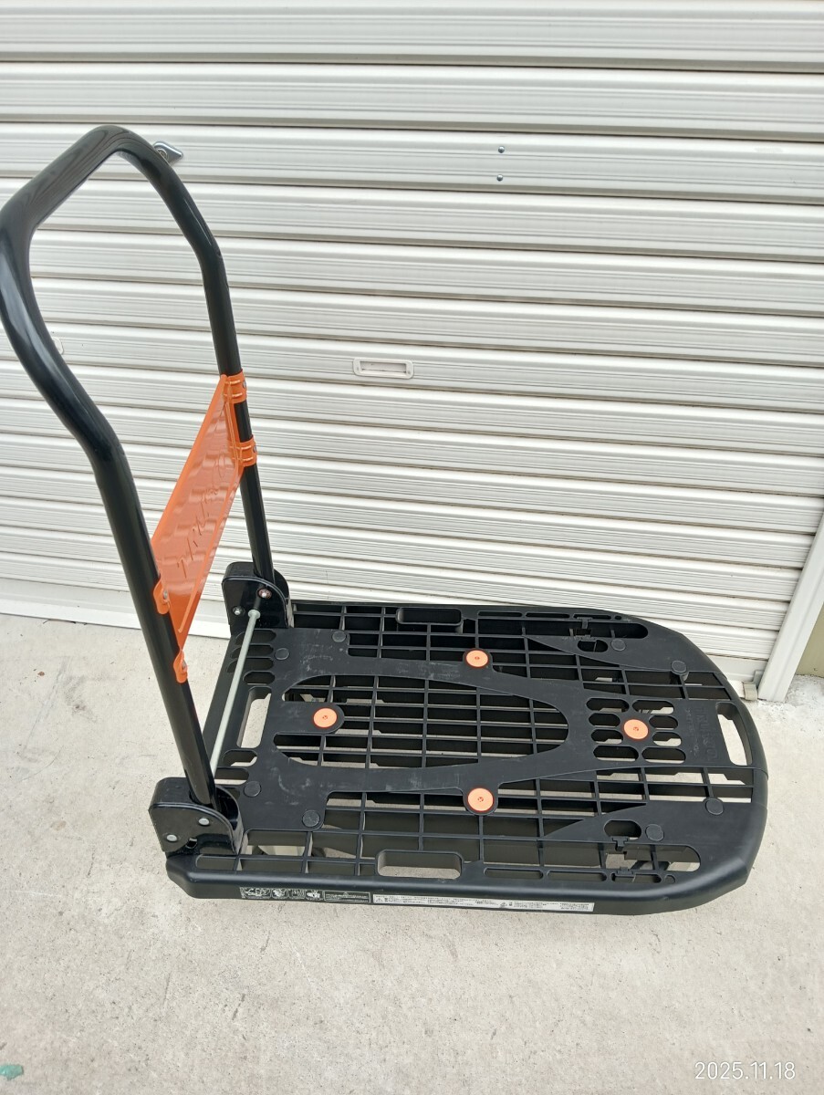 R◇ TRUSCO トラスコ 台車カルティオ KARTIO 200kg 省音キャスター 折りたたみ 軽量_画像3