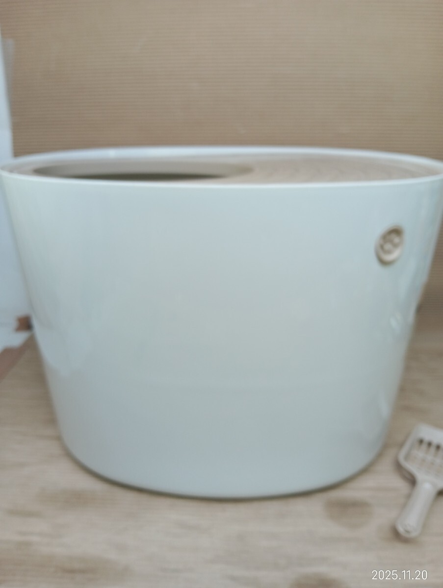 ◇ IRIS 上から猫トイレ ホワイト アイリスオーヤマ PUNT-530 スコップ付 (2)_画像4