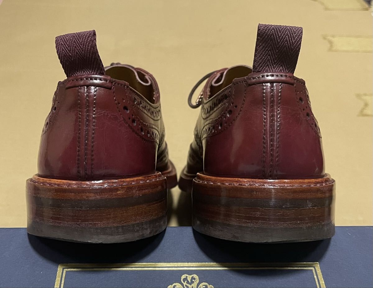 トリッカーズ バートン ウィングチップ　革靴　バーガンディ　サイズ6 25cm 送料込み_画像7