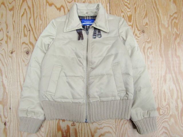 ★バーバリーブルーレーベル BURBERRY★レディース 裏ノバチェック ダウンジャケット ベージュ★R71102015A_画像2