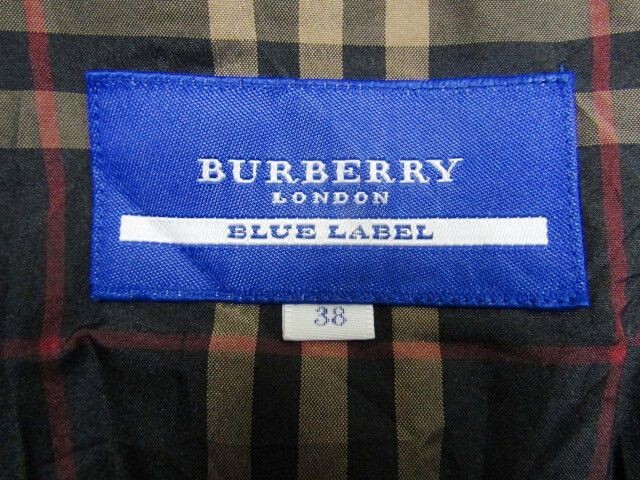 ★バーバリーブルーレーベル BURBERRY★レディース 裏ノバチェック ダウンジャケット ベージュ★R71102015A_画像5